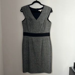 Black and White Tweed Dress